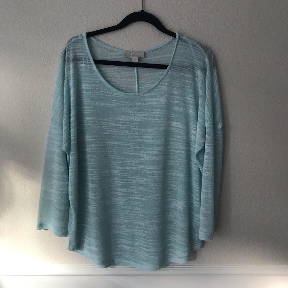 {any5 for 25}Teal summer/ beach tunic, L